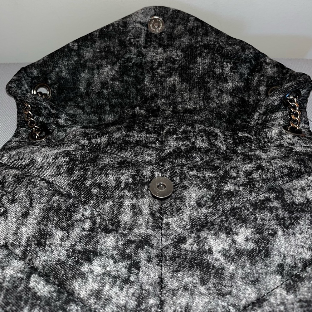 Steve Madden Black Denim Shoulder Bag - Picture 6 of 7